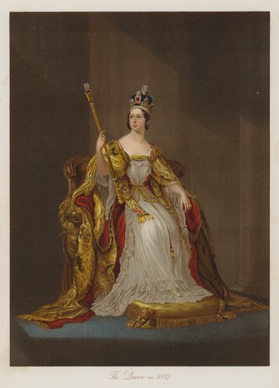 The Queen in 1837 by English School